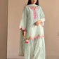 Ivory Embroidered Farshi Suit