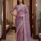 Pearl Sequin Net Saree