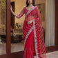 Pearl Sequin Net Saree
