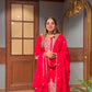 Embroidered Faux Georgette Sharara Set with Dupatta