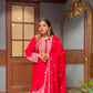 Embroidered Faux Georgette Sharara Set with Dupatta