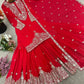 Embroidered Faux Georgette Sharara Set with Dupatta