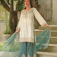 Ivory Pearl Embroidered Palazzo Set