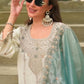 Ivory Pearl Embroidered Palazzo Set