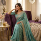 Vichitra Silk Embroidered Saree with Blouse