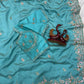 Vichitra Silk Embroidered Saree with Blouse