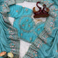 Vichitra Silk Embroidered Saree with Blouse