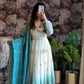 Ivory Grace Star Georgette Anarkali Suit Set for Festive and Formal Wear