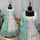 Ivory Grace Star Georgette Anarkali Suit Set for Festive and Formal Wear