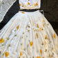 Sunflower Bloom Organza Lehenga Set for Festive and Haldi Functions