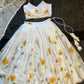 Sunflower Bloom Organza Lehenga Set for Festive and Haldi Functions