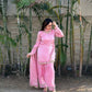 Blush Pink Satin Silk Kurta Salwar Set for Festive and Wedding Wear