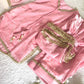 Blush Pink Satin Silk Kurta Salwar Set for Festive and Wedding Wear