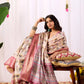 Floral Lichi Silk Saree with Zari Border