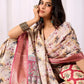 Floral Lichi Silk Saree with Zari Border