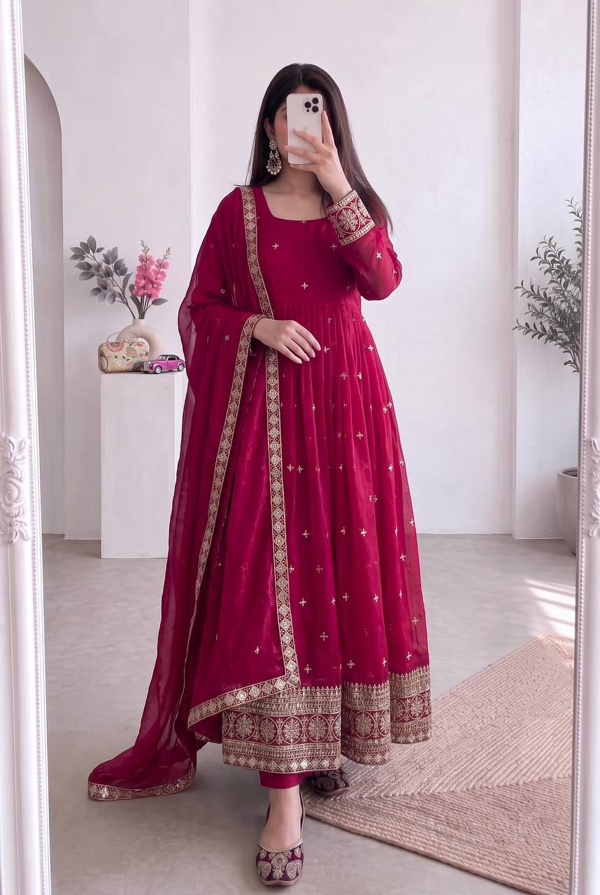 Rani Sequin Anarkali Gown