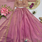 Rose Gold Two Tone Silk Lehenga Set for Wedding and Festive Wear (1 Dress 4 Way to Wear)