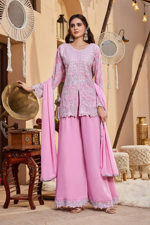 Cutwork Sequin Palazzo Set