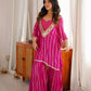 Magenta Mirror Sharara Suit