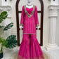 Magenta Mirror Sharara Suit