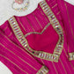 Magenta Mirror Sharara Suit