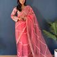 Pearl Khatli Net Saree Set