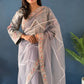 Pearl Khatli Net Saree Set