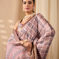 Floral Lichi Silk Saree with Zari Border