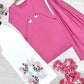 Rose Butterfly Palazzo Set