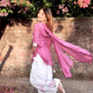Rose Butterfly Palazzo Set