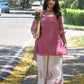 Rose Butterfly Palazzo Set
