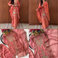 Coral Mirror Work Kurta Set