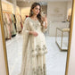 Ivory Stone Sequin Sharara Set