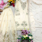 Ivory Stone Sequin Sharara Set