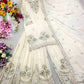 Ivory Stone Sequin Sharara Set