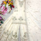 Ivory Stone Sequin Sharara Set