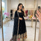 Peacock Border Anarkali Gown