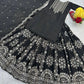 Heavy Embroidered Chinon Lehenga Set