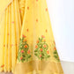 Lotus Jamdani Muga Cotton Saree
