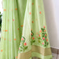 Lotus Jamdani Muga Cotton Saree