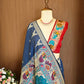 Kalamkari Temple Border Saree