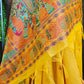 Kalamkari Temple Border Saree