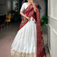 Ivory Zari Kalamkari Lehenga Set