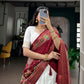 Ivory Zari Kalamkari Lehenga Set