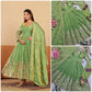 Shimmer Silk Cording Sequin Anarkali Gown Set