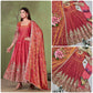 Shimmer Silk Cording Sequin Anarkali Gown Set