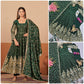 Shimmer Silk Cording Sequin Anarkali Gown Set