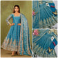 Shimmer Silk Cording Sequin Anarkali Gown Set