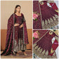 Shimmer Silk Cording Sequin Anarkali Gown Set