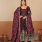 Shimmer Silk Cording Sequin Anarkali Gown Set